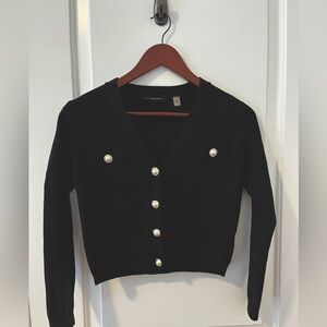 Tahari Pearl Button Cardigan